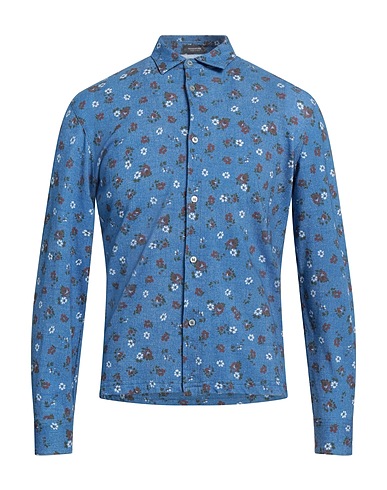 ROSSOPURO Patterned shirt Blue 100% Cotton