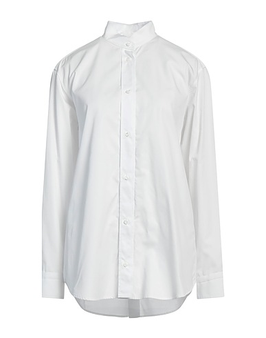 FENDI Solid color shirts & blouses White 100% Cotton