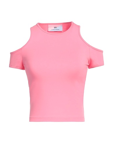 CHIARA FERRAGNI Cropped Top Rosa 85% Baumwolle, 15% Elastan