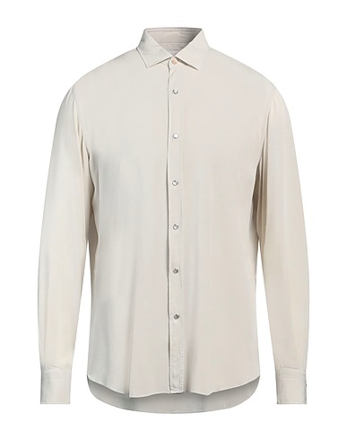 GIANNETTO PORTOFINO Solid color shirt Beige 100% Viscose