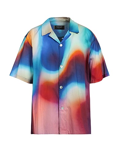 TRUE TRIBE Camicia fantasia Blu 100% Cotone