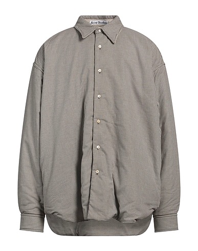 ACNE STUDIOS Checked shirt Brown 100% Cotton