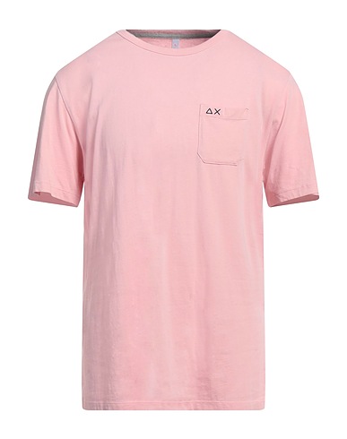 SUN 68 Basic T-Shirt Pink 100% Cotton
