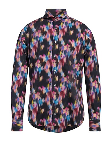 DU4 Patterned shirt Mauve 100% Cotton