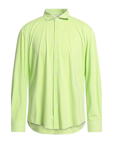 BRIAN DALES Striped shirt Green 87% Polyamide, 13% Elastane