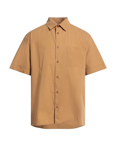 A.P.C. Solid colour shirt Camel 100% Cotton