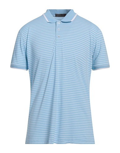 G/FORE Polo shirt Light blue 62% Nylon, 30% Polyester, 8% Elastane
