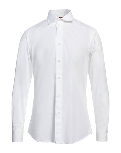 BARENA Solid color shirt White 100% Cotton