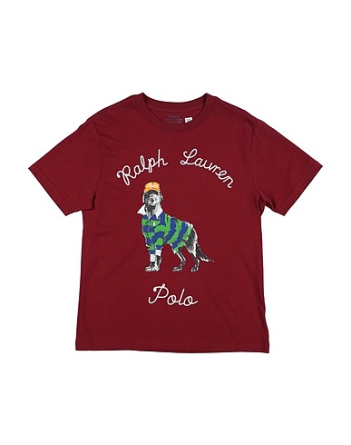POLO RALPH LAUREN T-shirt SSCNM1-KNIT SHIRTS-T-SHIRT
 Burgundy 100% Cotton