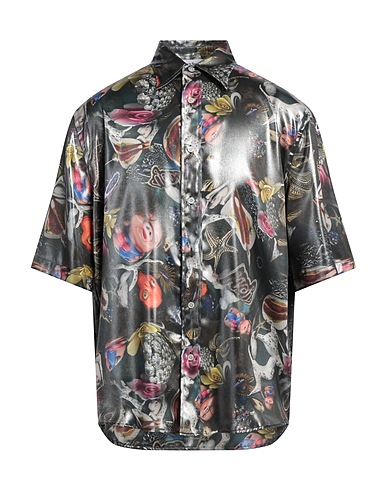 ACNE STUDIOS Patterned shirt X PER B SUNDBERG Dark green 100% Polyester