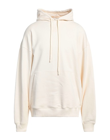 44 LABEL GROUP Hooded track jacket  Ivory 100% Cotton