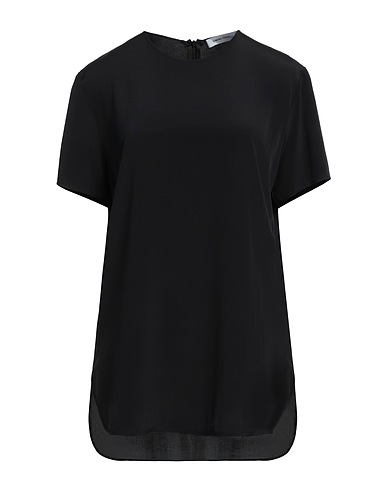 SIMONA CORSELLINI Top Nero 83% Acetato, 17% Seta