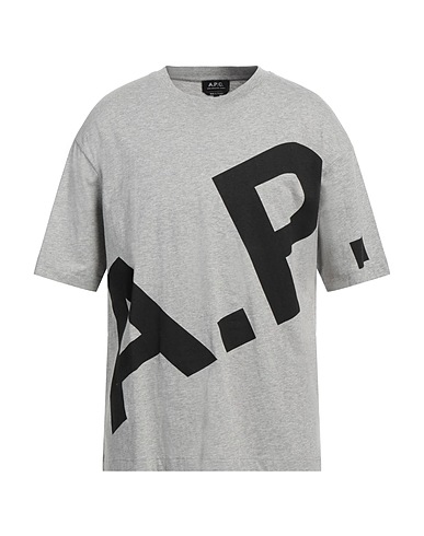A.P.C. T-shirt Γκρι 100% Βαμβάκι