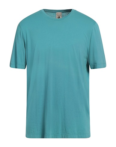 H953 T-shirt basique Turquoise 50% Coton, 50% Modal