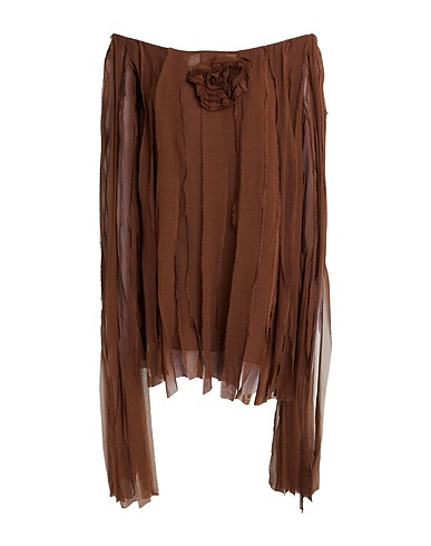 BLUMARINE Top Dark brown 100% Viscose