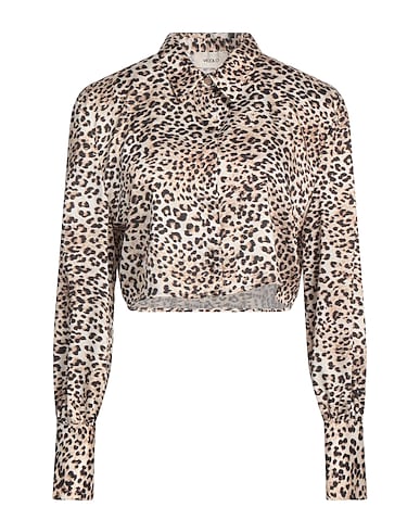 VICOLO Patterned shirts & blouses Ivory 100% Polyester