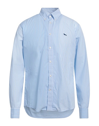 HARMONT & BLAINE Striped shirt Sky blue 100% Cotton