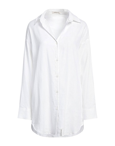 HINNOMINATE Linen shirt White 55% Linen, 45% Viscose