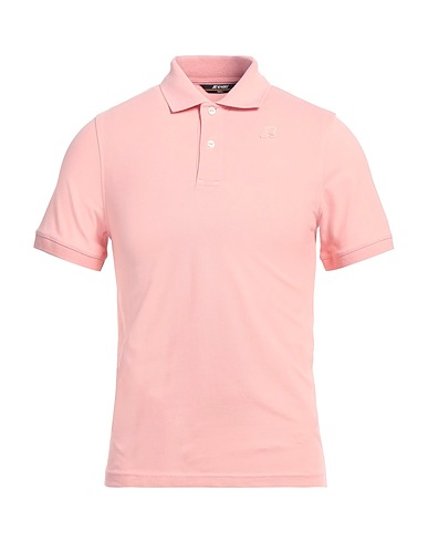 K-WAY Polo shirt Pink 95% Cotton, 5% Elastane
