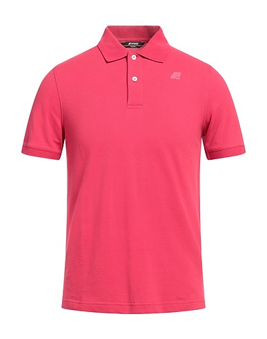 K-WAY Polo shirt Burgundy 95% Cotton, 5% Elastane