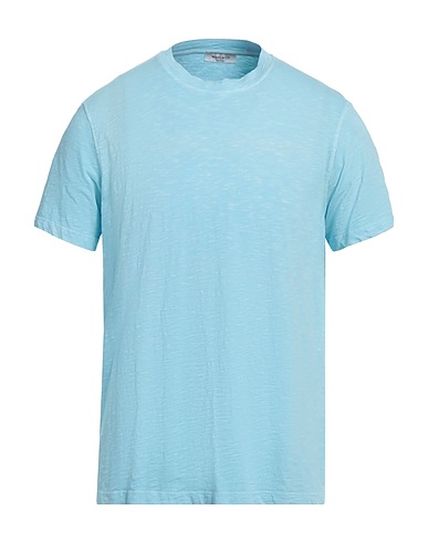 WOOL & CO T-shirt Celeste 100% Cotone