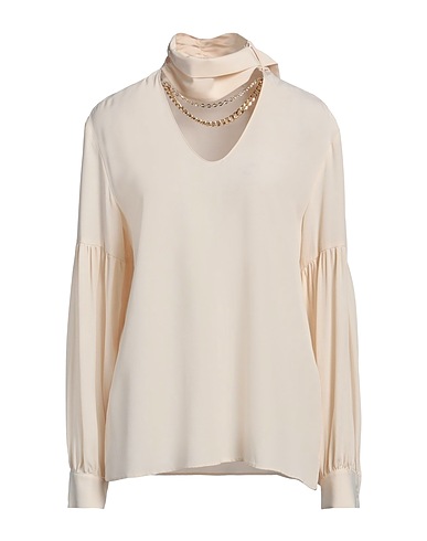 SIMONA CORSELLINI Top Off white 83% Acetate, 17% Silk