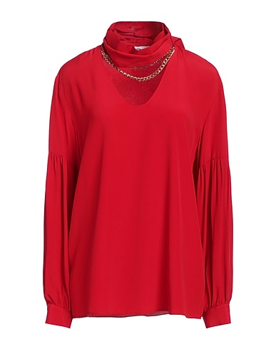 SIMONA CORSELLINI Top Red 83% Acetate, 17% Silk