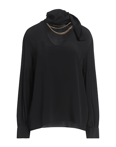 SIMONA CORSELLINI Top Black 83% Acetate, 17% Silk