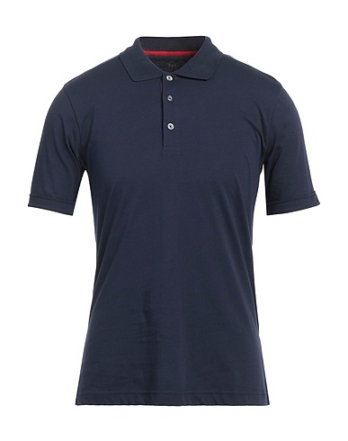 FAY Polo shirt Navy blue 100% Cotton
