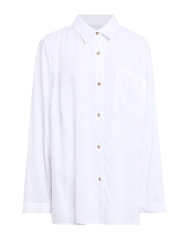 XANDRES Linen shirt GOLD White 100% Linen