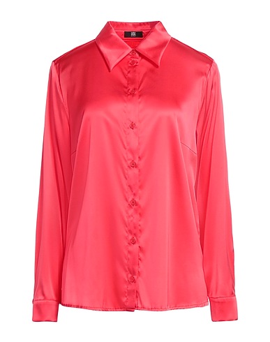 RIANI Solid color shirts & blouses Coral 95% Silk, 5% Elastane