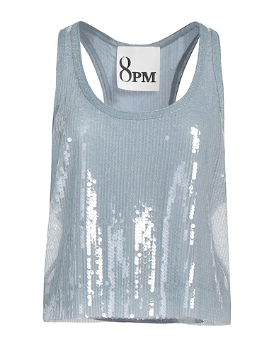 8PM Top 100% Polyester, Coton, Métal