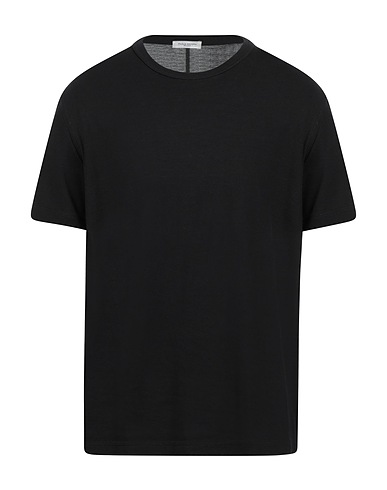 PAOLO PECORA Basic T-shirt Black 100% Cotton