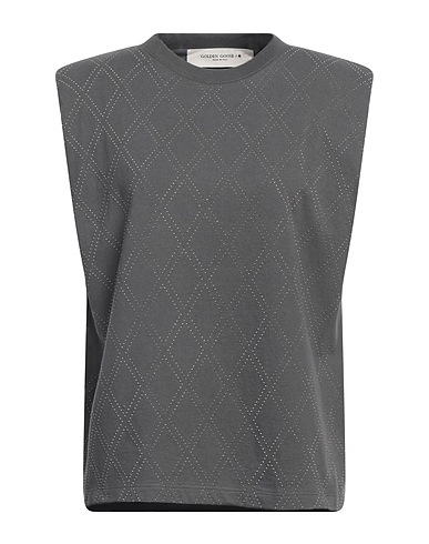 GOLDEN GOOSE Top Grey 100% Cotton