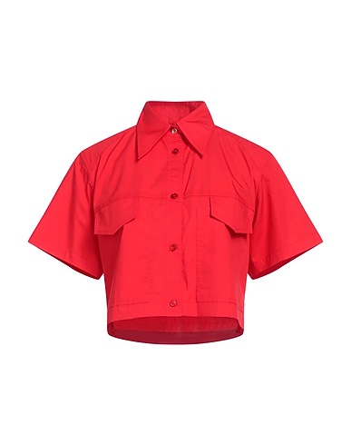 PINKO Solid colour shirts & blouses Red 100% Cotton