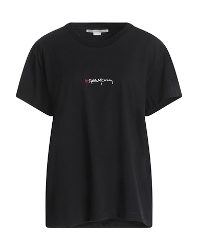STELLA McCARTNEY T-shirt Black 100% Cotton, Elastane