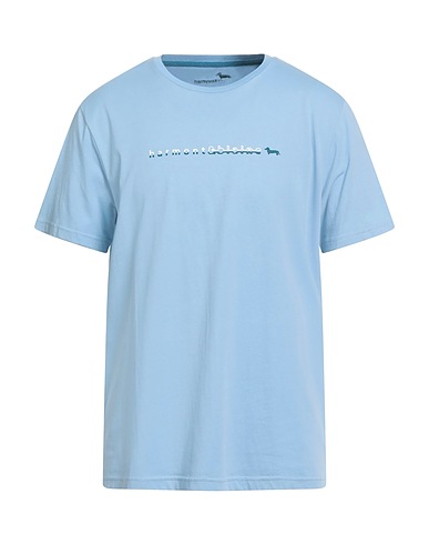 HARMONT & BLAINE T-shirt Celeste 100% Cotone