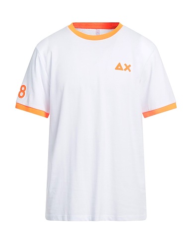SUN 68 T-shirt White 95% Cotton, 5% Elastane