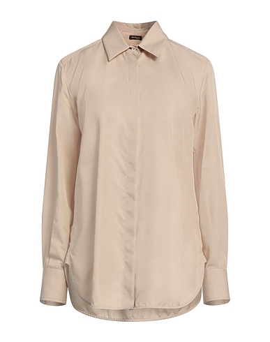 KITON Solid colour shirts & blouses Beige 73% Lycra®, 18% Viscose, 9% Silk