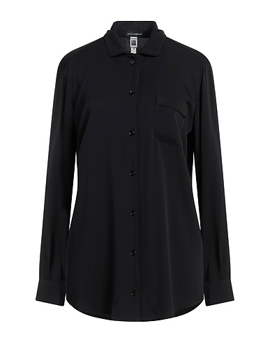 DOLCE&GABBANA Solid colour shirts & blouses Black 94% Silk, 6% Elastane