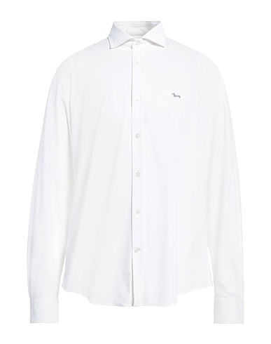 HARMONT & BLAINE Solid colour shirt White 76% Polyamide, 24% Elastane