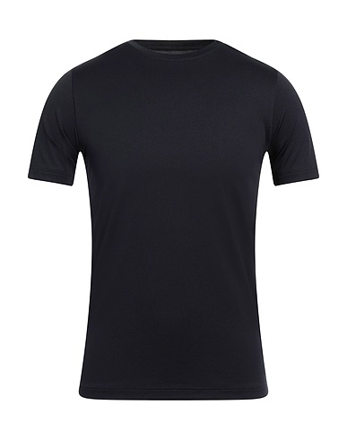 PEOPLE OF SHIBUYA Basic T-shirt Midnight blue 93% Polyamide, 7% Elastane