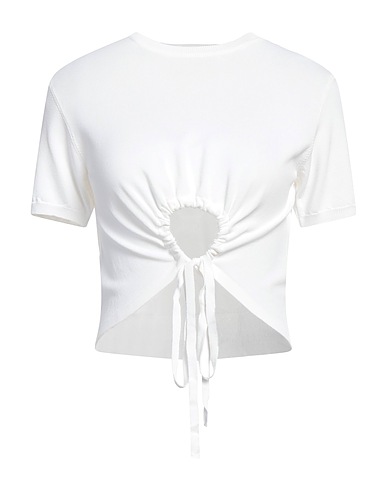 KAOS JEANS Top Bianco 63% Viscosa, 37% Poliammide