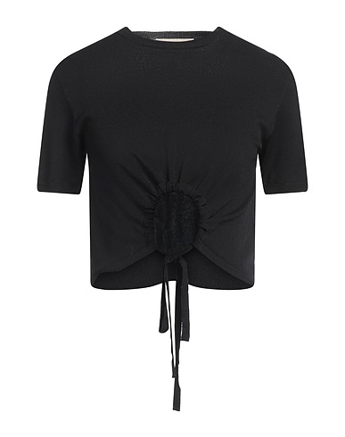 KAOS JEANS Top Black 63% Viscose, 37% Polyamide