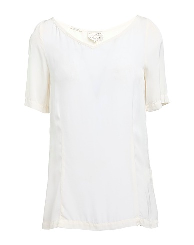 ALESSIA SANTI Top Off white 100% Viscosa