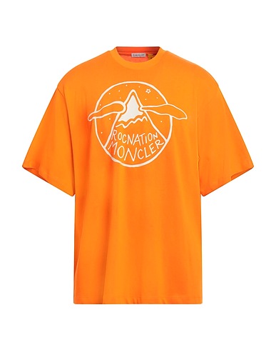 MONCLER T-shirt Orange 100% Cotton