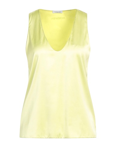 PATRIZIA PEPE Top Pastel yellow 67% Viscose, 28% Polyamide, 5% Elastane