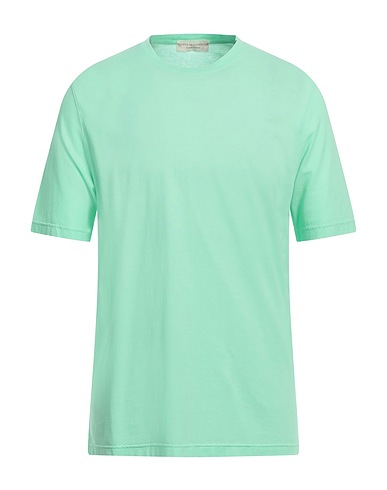 FILIPPO DE LAURENTIIS Basic T-Shirt Light green 100% Cotton