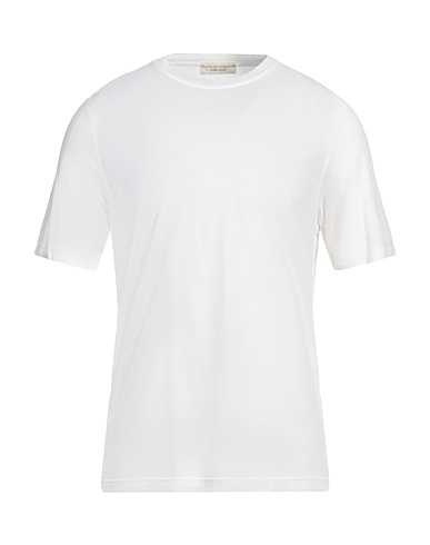 FILIPPO DE LAURENTIIS Basic T-Shirt White 100% Cotton