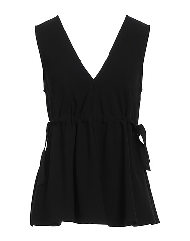 PROENZA SCHOULER Top Black 70% Triacetate, 30% Polyester
